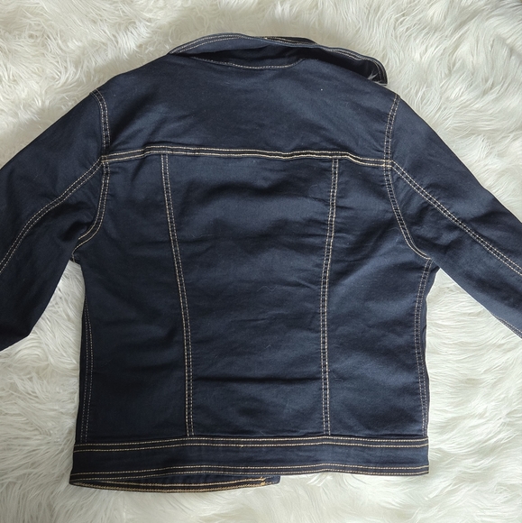 Dark Blue Suko Jeans Jacket NWOT size Medium - Picture 2 of 4